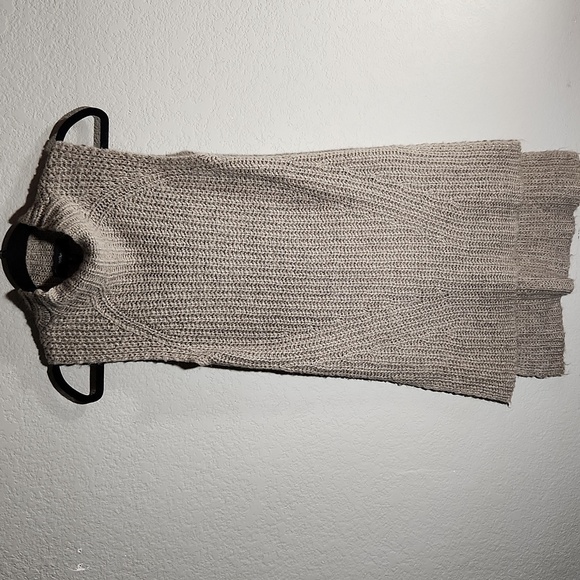 Mossimo Supply Co. Sweaters - Mossimo Womens Tunic Sweater Dress Size S Long Tan Alpaca Blend Cable Knit